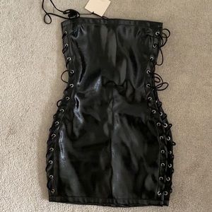 Superdown Roxie leather dress